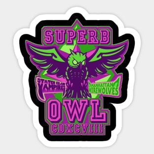 Superb Owl Sticker